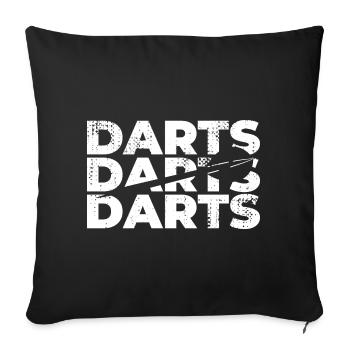 dard - Housse de coussin décorative 45 x 45 cm - noir - Devant