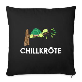 Chill Toad Sleep Shirt Nightgown Turtle - Sofa pillowcase 17,3'' x 17,3'' (45 x 45 cm) - black - Front