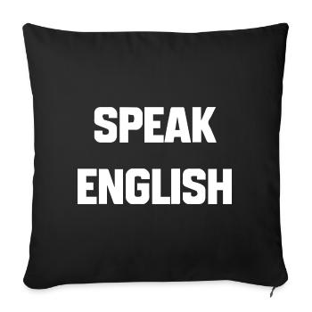Citations Motivantes en Typographie Contraste - Housse de coussin décorative 45 x 45 cm - noir - Devant