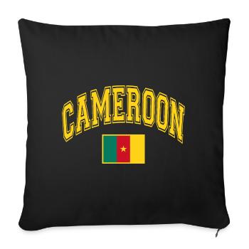 Kamerun Flagge - Sofakissenbezug 45 x 45 cm - Schwarz - Vorne
