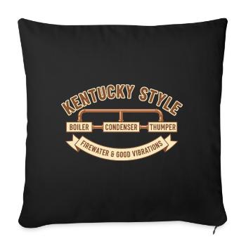 Kentucky Style - Housse de coussin décorative 45 x 45 cm - noir - Devant
