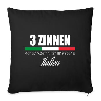 3 Peaks - Sofa pillowcase 17,3'' x 17,3'' (45 x 45 cm) - black - Front
