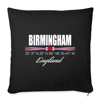 Birmingham - Sofakissenbezug 45 x 45 cm - Schwarz - Vorne