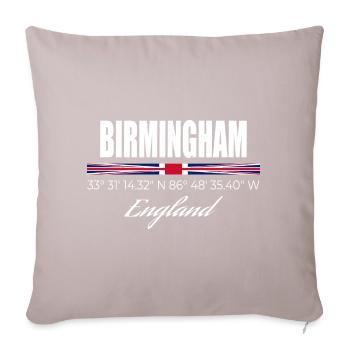 Birmingham - Sofa pillowcase 17,3'' x 17,3'' (45 x 45 cm) - light taupe - Front