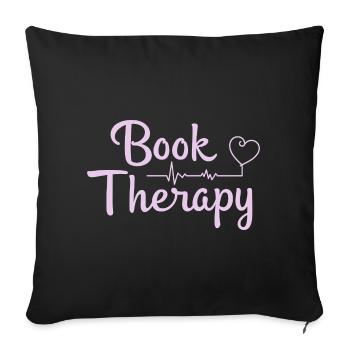 Thérapie par les livres Lecture de livres Dire - Housse de coussin décorative 45 x 45 cm - noir - Devant