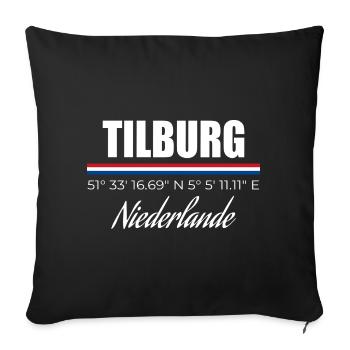 Tilburg - Sofa pillowcase 17,3'' x 17,3'' (45 x 45 cm) - black - Front