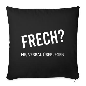 Cheeky verbally superior - Sofa pillowcase 17,3'' x 17,3'' (45 x 45 cm) - black - Front