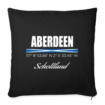 Aberdeen - Sofa pillowcase 17,3'' x 17,3'' (45 x 45 cm) - black - Front