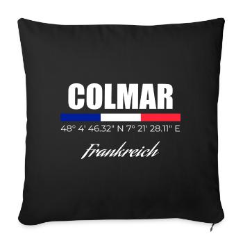 Colmar - Housse de coussin décorative 45 x 45 cm - noir - Devant