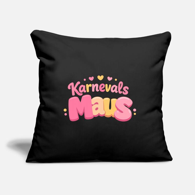 Karnevalsmaus Kölsche Mädsche – Karneval Köln Sofakissenbezug 45 x 45 cm