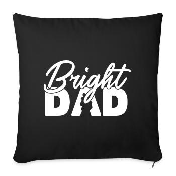 Leuchtender Vater Blumensilhouette Naturliebhaberkunst - Sofakissenbezug 45 x 45 cm - Schwarz - Vorne
