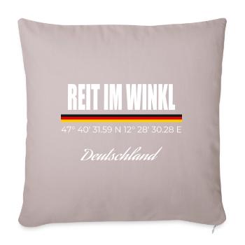 Reit im Winkl - Sofa pillowcase 17,3'' x 17,3'' (45 x 45 cm) - light taupe - Front