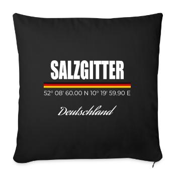 Salzgitter - Sofakissenbezug 45 x 45 cm - Schwarz - Vorne