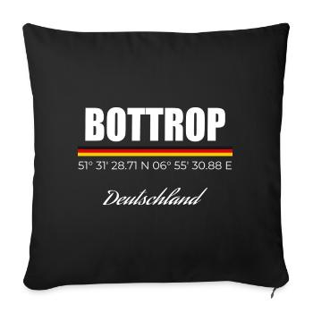 Bottrop - Sofakissenbezug 45 x 45 cm - Schwarz - Vorne