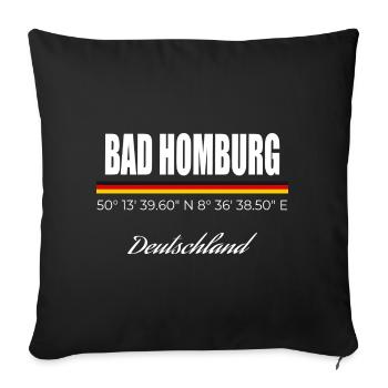 Bad Homburg - Sofa pillowcase 17,3'' x 17,3'' (45 x 45 cm) - black - Front