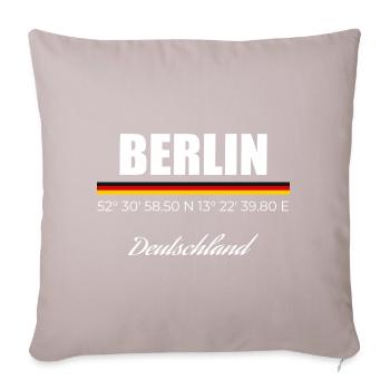 Berlin - Sofa pillowcase 17,3'' x 17,3'' (45 x 45 cm) - light taupe - Front