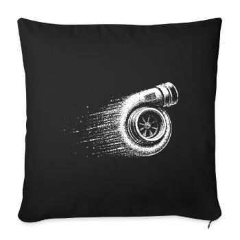 Tournevis de mécanique à suralimentation du turbocompresseur - Housse de coussin décorative 45 x 45 cm - noir - Devant