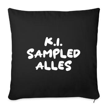 K.I. Sampled Alles - Sofakissenbezug 45 x 45 cm - Schwarz - Vorne