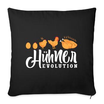 Chicken Whisperer Chicken Chicken Keeper Chickens - Sofa pillowcase 17,3'' x 17,3'' (45 x 45 cm) - black - Front