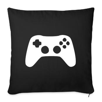 Cadeau de jeu pour les joueurs - Housse de coussin décorative 45 x 45 cm - noir - Devant