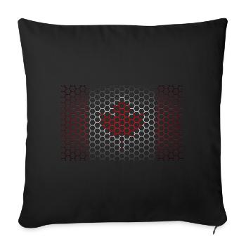 Drapeau du Canada Feuille d’érable Vacances au Canada - Housse de coussin décorative 45 x 45 cm - noir - Devant