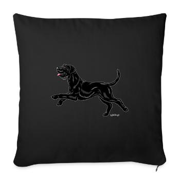 Riesenschnauzer Riesenschnauzer - Sofakissenbezug 45 x 45 cm - Schwarz - Vorne