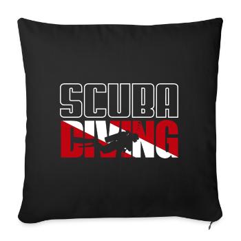 Plongée sous-marine / Tauchen / busseig / Mergulho / Plongée - Housse de coussin décorative 45 x 45 cm - noir - Devant