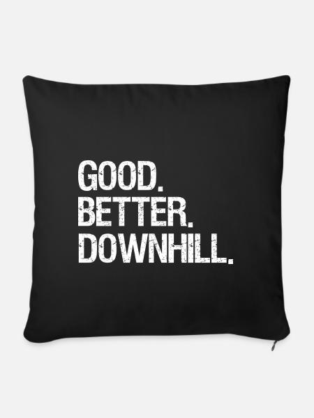 Downhill - Sofakissenbezug 45 x 45 cm - Schwarz