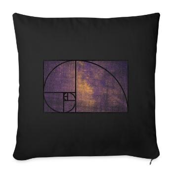 fibonacci Pyramides Gizeh Mathématiques Géométrie - Housse de coussin décorative 45 x 45 cm - noir - Devant
