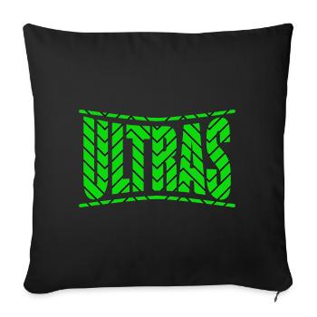 ultras football fans t-shirt design gift idea - Sofa pillowcase 17,3'' x 17,3'' (45 x 45 cm) - black - Front