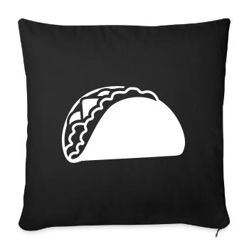 Taco - Housse de coussin décorative 45 x 45 cm - noir - Devant