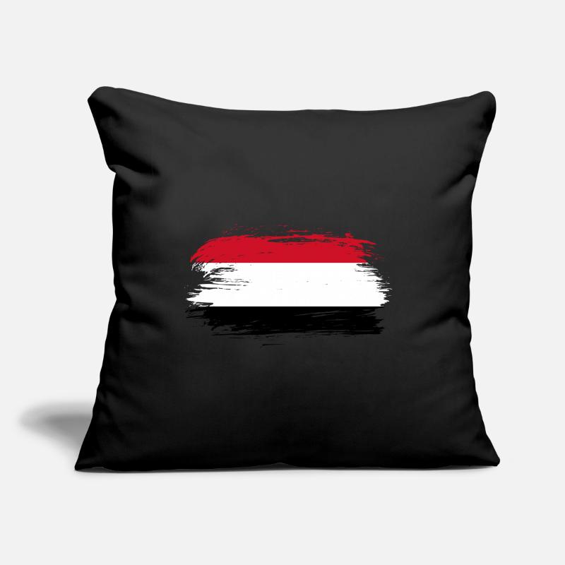 Drapeau du Yémen drapeau Housse de coussin décorative 45 x 45 cm