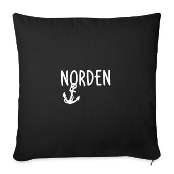 Norden - Sofakissenbezug 45 x 45 cm - Schwarz - Vorne
