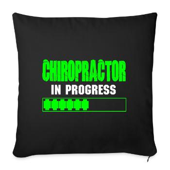 Physiotherapist Chiropractor Physiotherapy - Sofa pillowcase 17,3'' x 17,3'' (45 x 45 cm) - black - Front