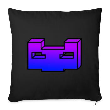 Cool mask / e.g. for streaming backgrounds - Sofa pillowcase 17,3'' x 17,3'' (45 x 45 cm) - black - Front