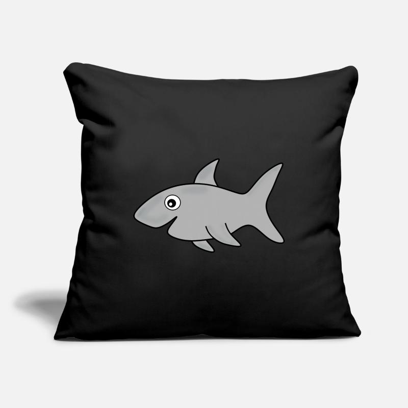 Requin Requins Pêche Poisson Housse de coussin décorative 45 x 45 cm