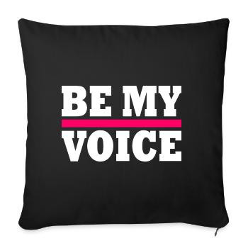 Be my voice iran - Sofa pillowcase 17,3'' x 17,3'' (45 x 45 cm) - black - Front