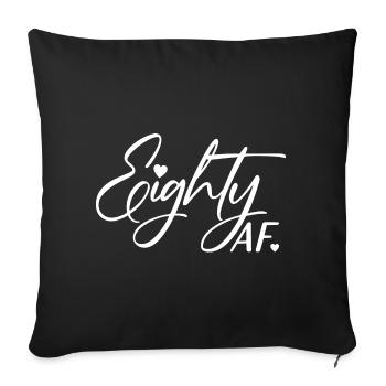 80th Birthday Men Women Anniversary 80 Years Old - Sofa pillowcase 17,3'' x 17,3'' (45 x 45 cm) - black - Front