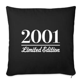 2001 Limited Edition - Sofa pillowcase 17,3'' x 17,3'' (45 x 45 cm) - black - Front
