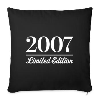 2007 Limited Edition - Sofakissenbezug 45 x 45 cm - Schwarz - Vorne