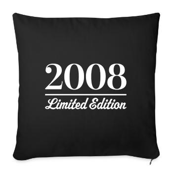 2008 Limited Edition - Sofa pillowcase 17,3'' x 17,3'' (45 x 45 cm) - black - Front