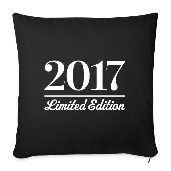 2017 Limited Edition - Sofa pillowcase 17,3'' x 17,3'' (45 x 45 cm) - black - Front