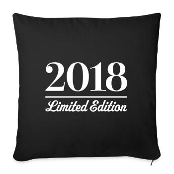 Édition limitée 2018 - Housse de coussin décorative 45 x 45 cm - noir - Devant