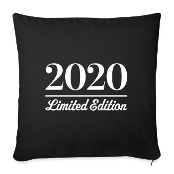 Édition limitée 2020 - Housse de coussin décorative 45 x 45 cm - noir - Devant