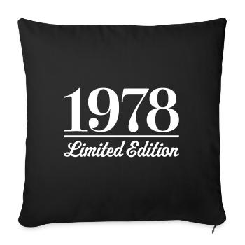 1978 Limited Edition - Sofakissenbezug 45 x 45 cm - Schwarz - Vorne