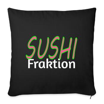 SUSHI Faction - Sofa pillowcase 17,3'' x 17,3'' (45 x 45 cm) - black - Front