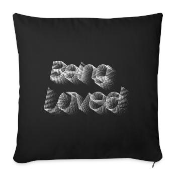 Being Loved - Sofakissenbezug 45 x 45 cm - Schwarz - Vorne