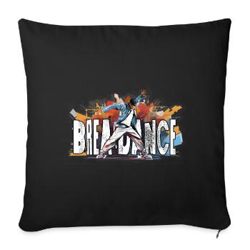 Breakdance Breakdancer Bboy - Sofa pillowcase 17,3'' x 17,3'' (45 x 45 cm) - black - Front