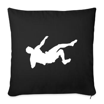 Climbing Bouldering Climbing Bouldering Men - Sofa pillowcase 17,3'' x 17,3'' (45 x 45 cm) - black - Front