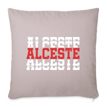 Alceste t-shirt gift idea stacked text - Sofa pillowcase 17,3'' x 17,3'' (45 x 45 cm) - light taupe - Front